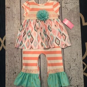 Peaches n’ Cream romper NEW with tags
